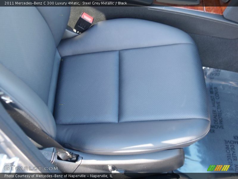 Steel Grey Metallic / Black 2011 Mercedes-Benz C 300 Luxury 4Matic