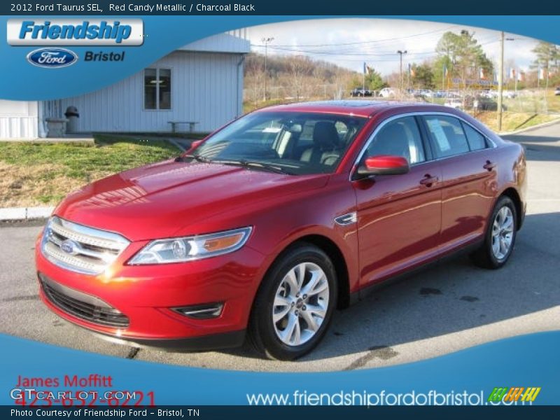 Red Candy Metallic / Charcoal Black 2012 Ford Taurus SEL