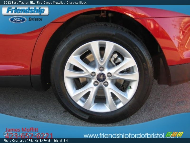 Red Candy Metallic / Charcoal Black 2012 Ford Taurus SEL
