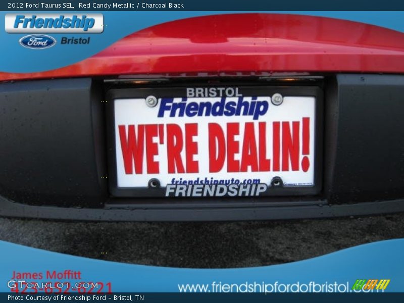 Red Candy Metallic / Charcoal Black 2012 Ford Taurus SEL