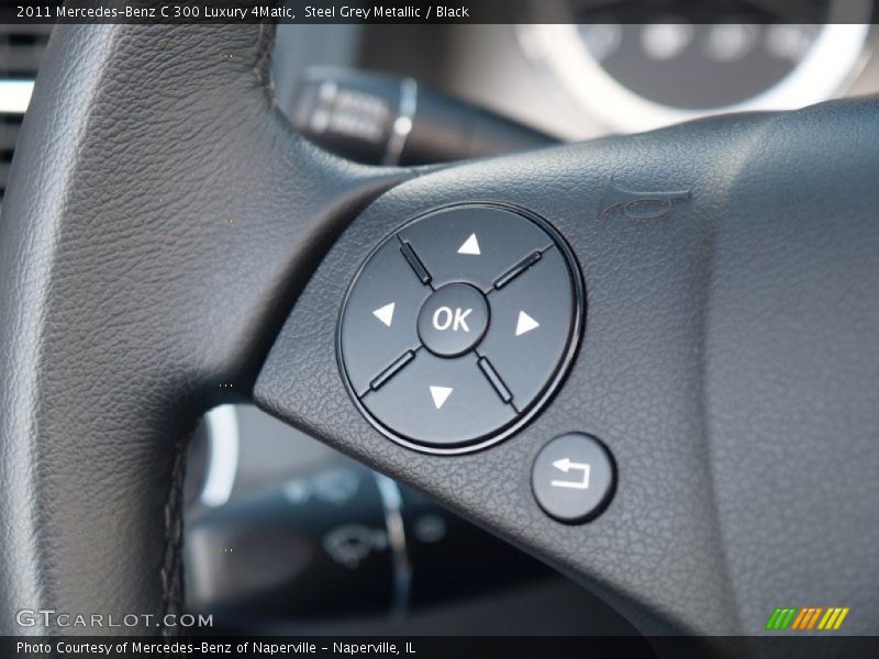 Steel Grey Metallic / Black 2011 Mercedes-Benz C 300 Luxury 4Matic