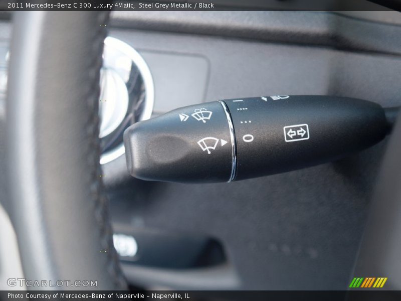Steel Grey Metallic / Black 2011 Mercedes-Benz C 300 Luxury 4Matic