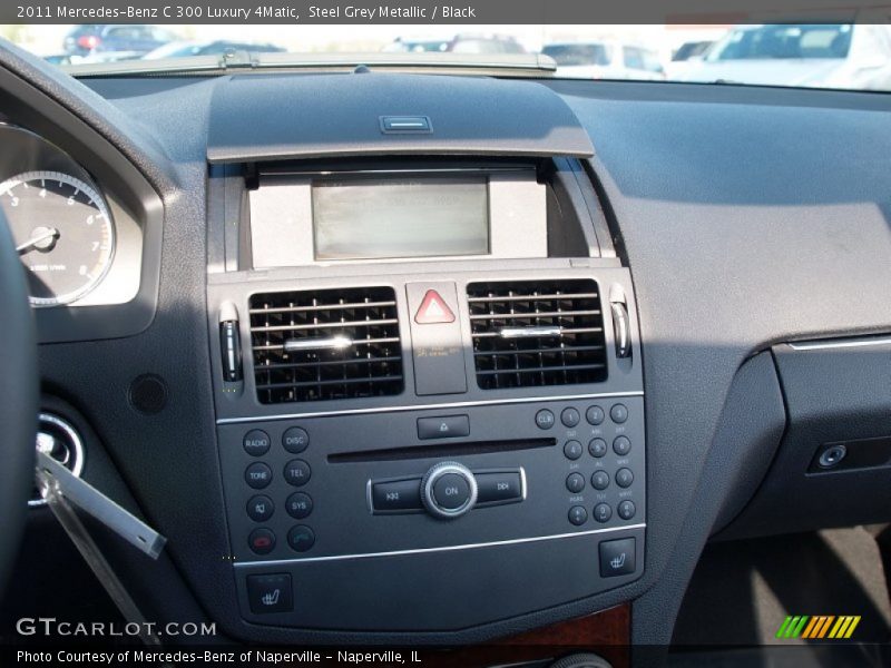 Steel Grey Metallic / Black 2011 Mercedes-Benz C 300 Luxury 4Matic