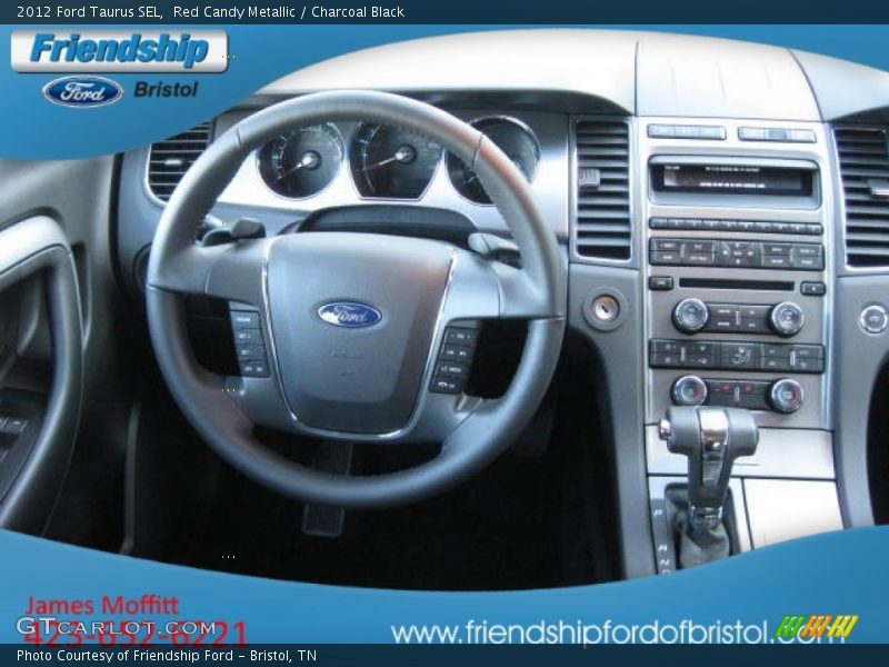 Red Candy Metallic / Charcoal Black 2012 Ford Taurus SEL