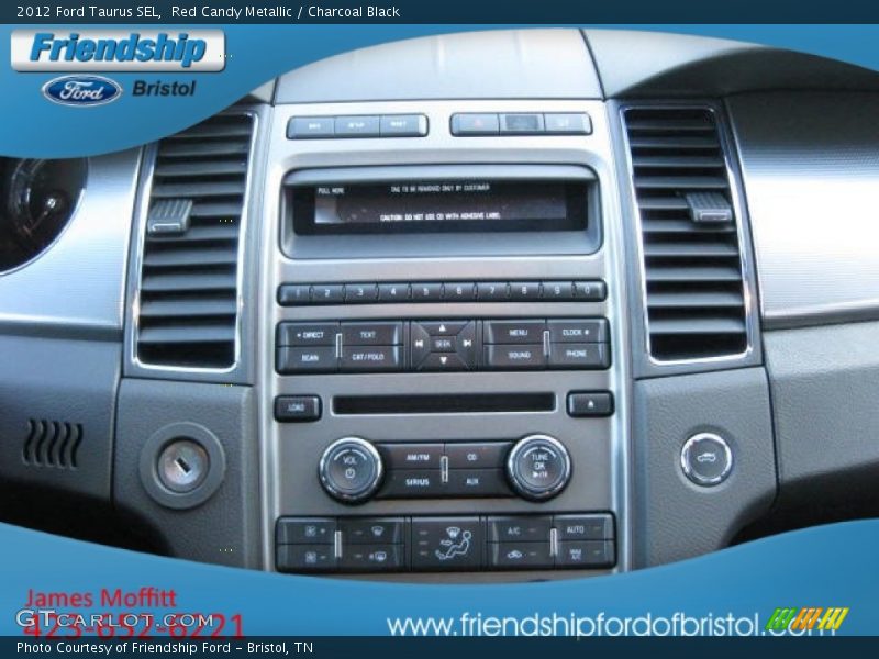 Red Candy Metallic / Charcoal Black 2012 Ford Taurus SEL