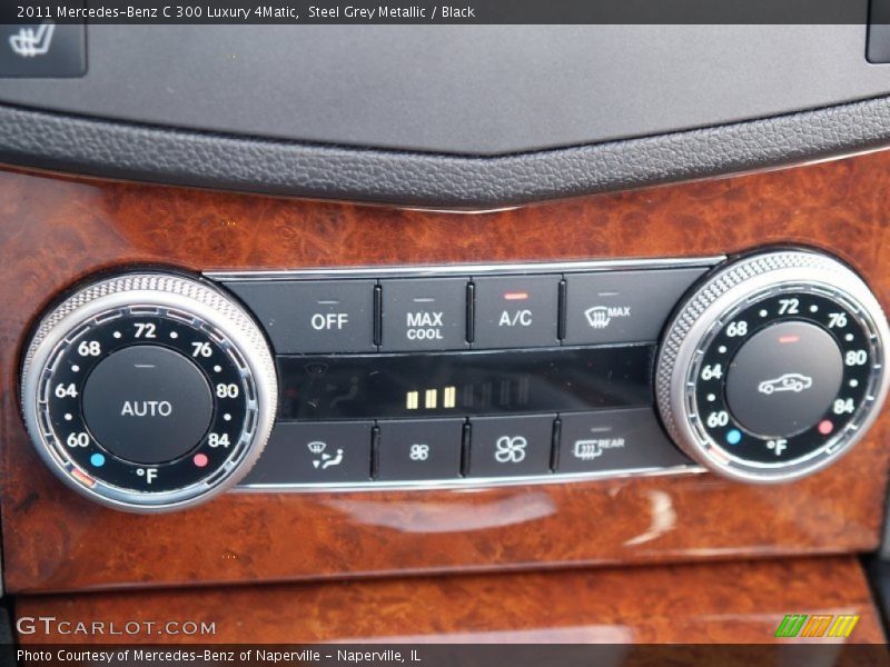 Steel Grey Metallic / Black 2011 Mercedes-Benz C 300 Luxury 4Matic