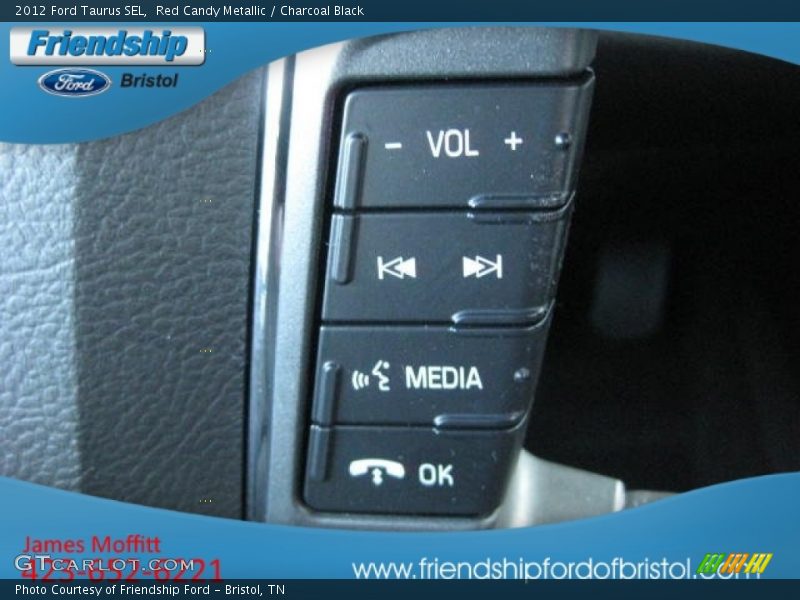 Red Candy Metallic / Charcoal Black 2012 Ford Taurus SEL