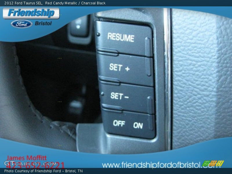 Red Candy Metallic / Charcoal Black 2012 Ford Taurus SEL