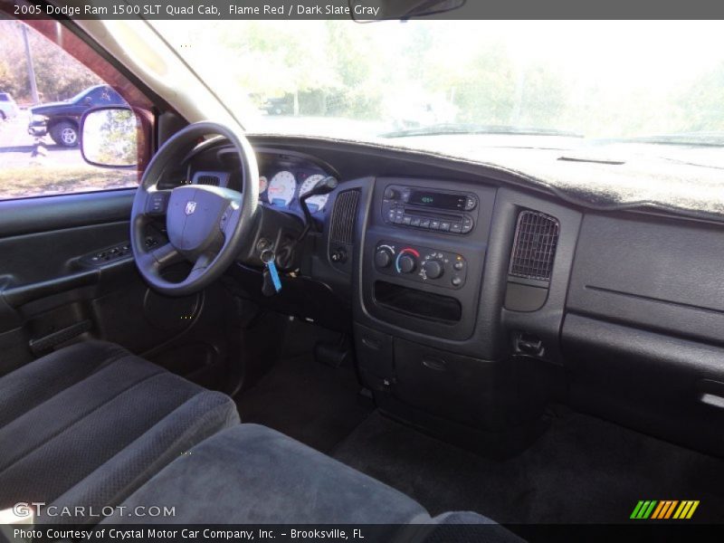 Flame Red / Dark Slate Gray 2005 Dodge Ram 1500 SLT Quad Cab