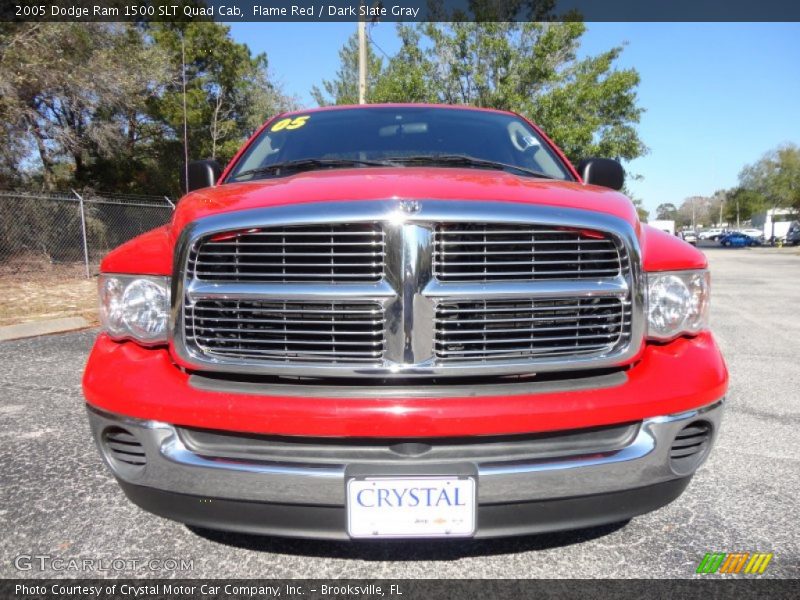 Flame Red / Dark Slate Gray 2005 Dodge Ram 1500 SLT Quad Cab