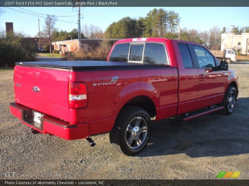 Bright Red / Black/Red 2007 Ford F150 FX2 Sport SuperCab