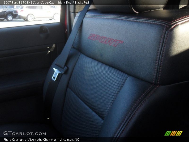 Bright Red / Black/Red 2007 Ford F150 FX2 Sport SuperCab
