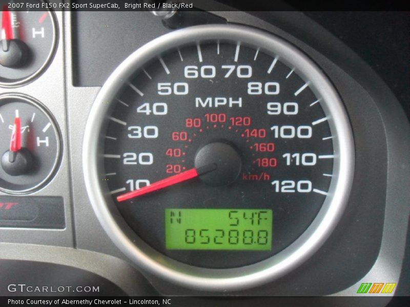 Bright Red / Black/Red 2007 Ford F150 FX2 Sport SuperCab
