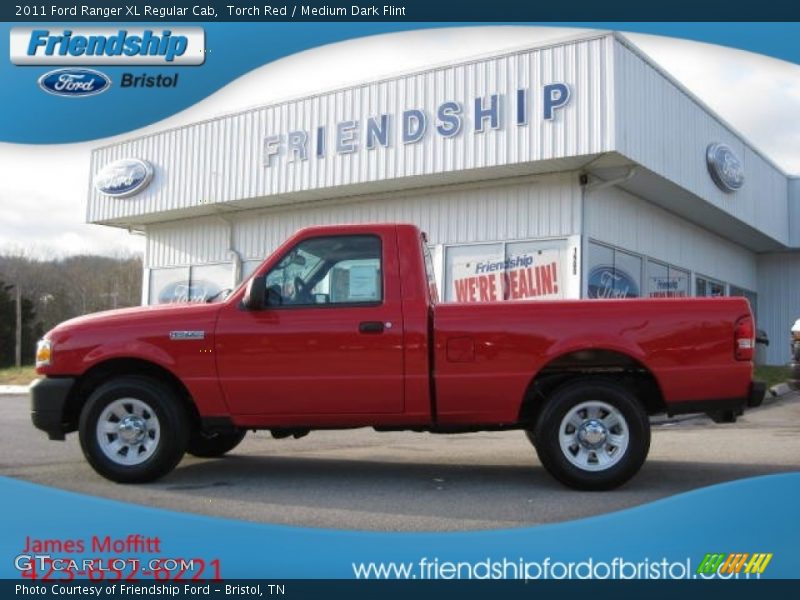 Torch Red / Medium Dark Flint 2011 Ford Ranger XL Regular Cab