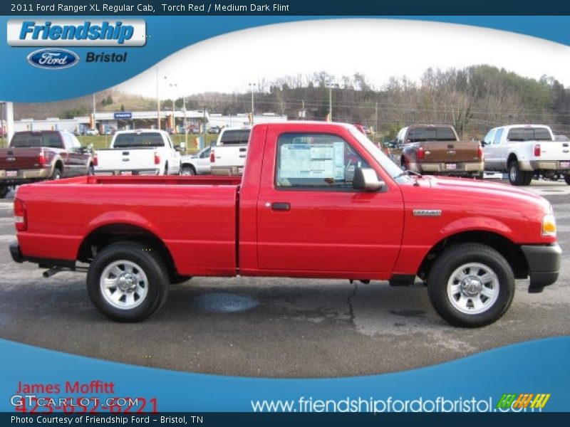 Torch Red / Medium Dark Flint 2011 Ford Ranger XL Regular Cab