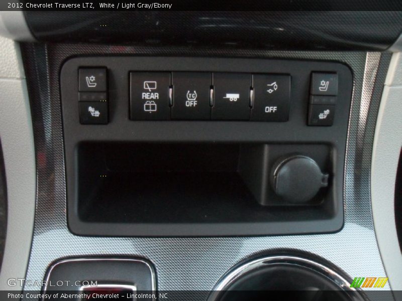 White / Light Gray/Ebony 2012 Chevrolet Traverse LTZ