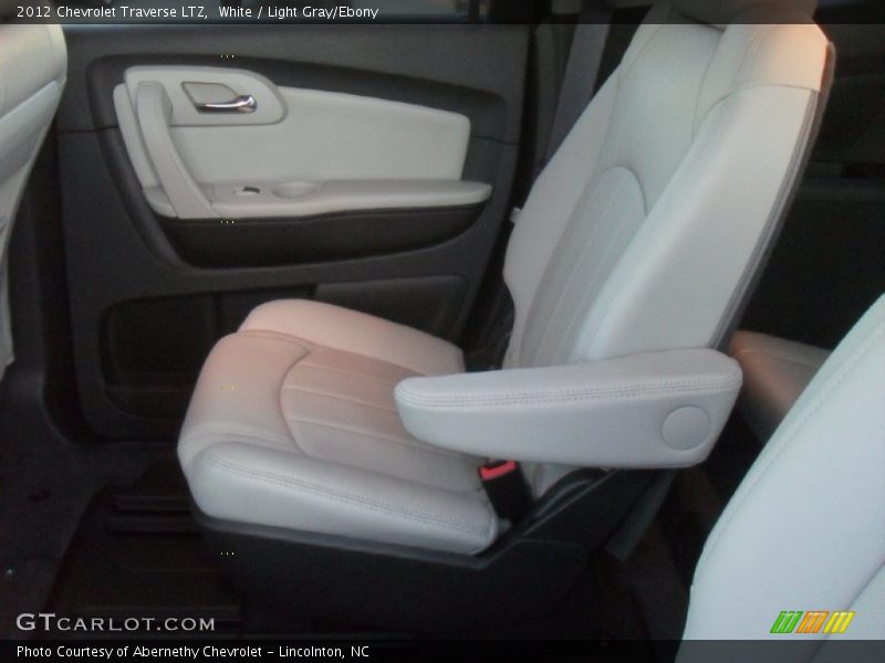 White / Light Gray/Ebony 2012 Chevrolet Traverse LTZ