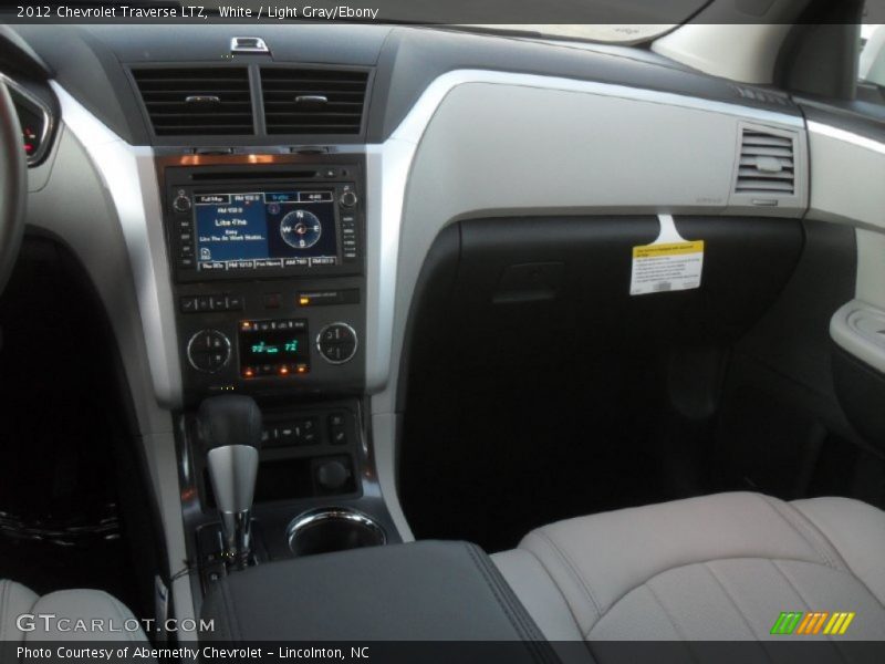 White / Light Gray/Ebony 2012 Chevrolet Traverse LTZ