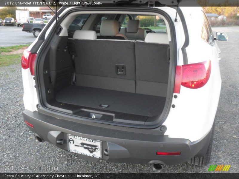 White / Light Gray/Ebony 2012 Chevrolet Traverse LTZ