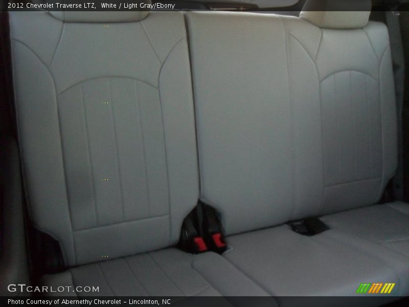 White / Light Gray/Ebony 2012 Chevrolet Traverse LTZ