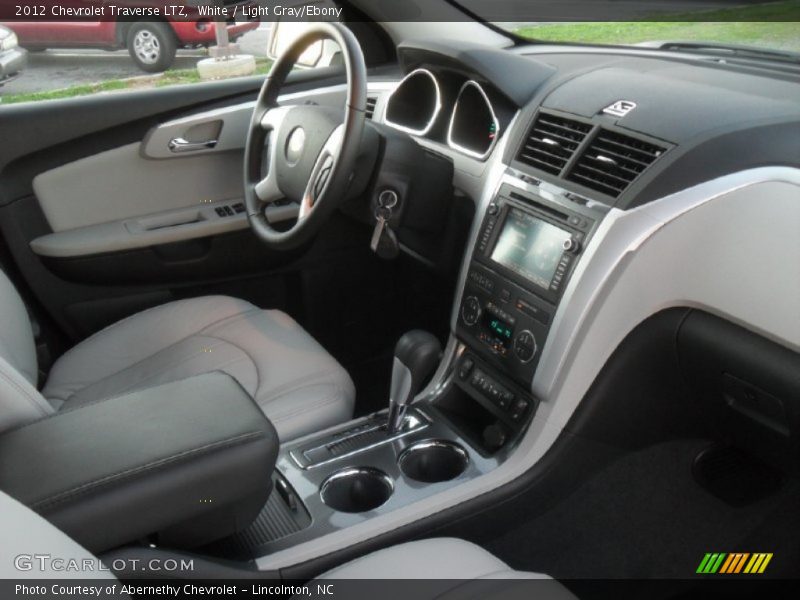 White / Light Gray/Ebony 2012 Chevrolet Traverse LTZ