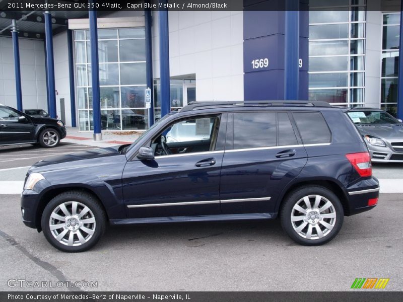 Capri Blue Metallic / Almond/Black 2011 Mercedes-Benz GLK 350 4Matic