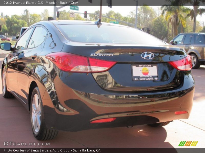 Midnight Black / Gray 2012 Hyundai Elantra GLS