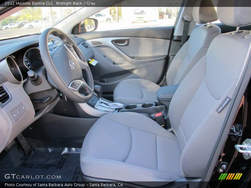 Midnight Black / Gray 2012 Hyundai Elantra GLS