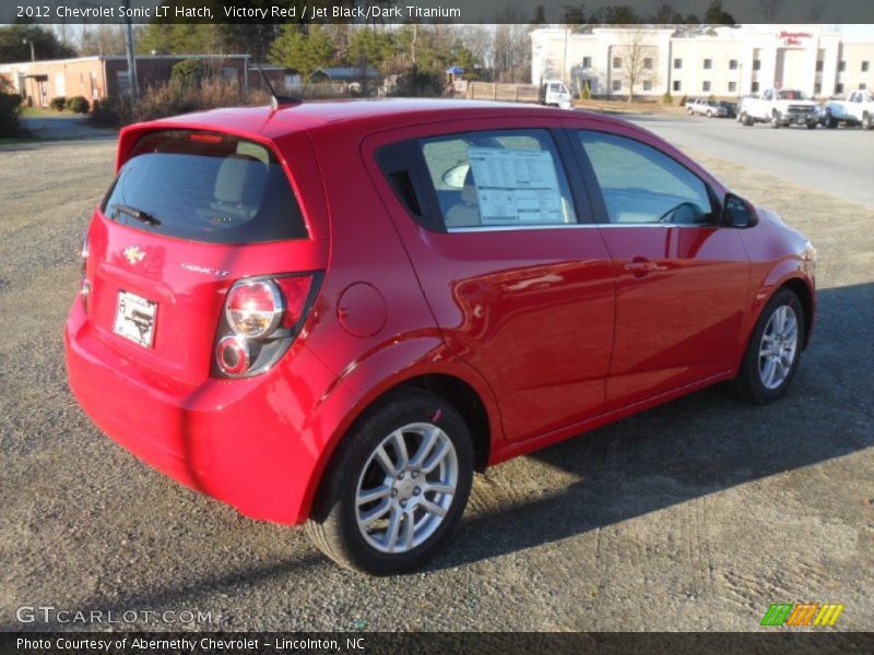 Victory Red / Jet Black/Dark Titanium 2012 Chevrolet Sonic LT Hatch