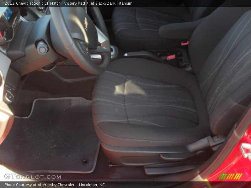 Victory Red / Jet Black/Dark Titanium 2012 Chevrolet Sonic LT Hatch