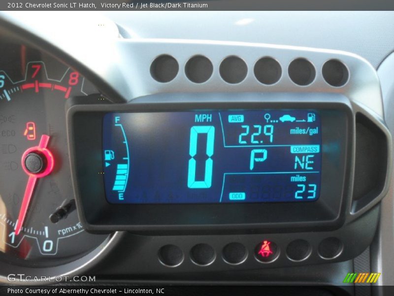 Victory Red / Jet Black/Dark Titanium 2012 Chevrolet Sonic LT Hatch