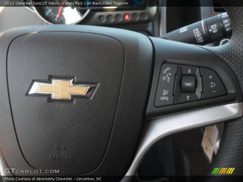 Victory Red / Jet Black/Dark Titanium 2012 Chevrolet Sonic LT Hatch