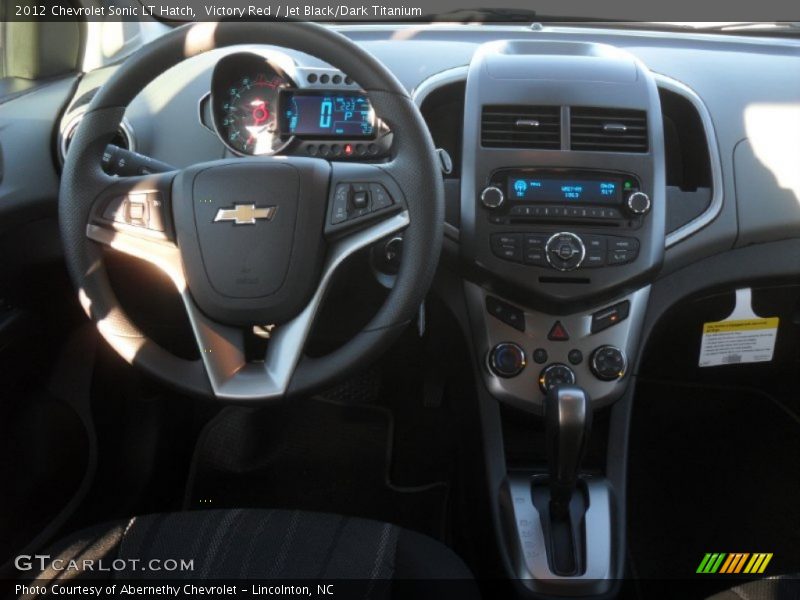 Victory Red / Jet Black/Dark Titanium 2012 Chevrolet Sonic LT Hatch