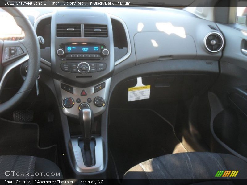 Victory Red / Jet Black/Dark Titanium 2012 Chevrolet Sonic LT Hatch