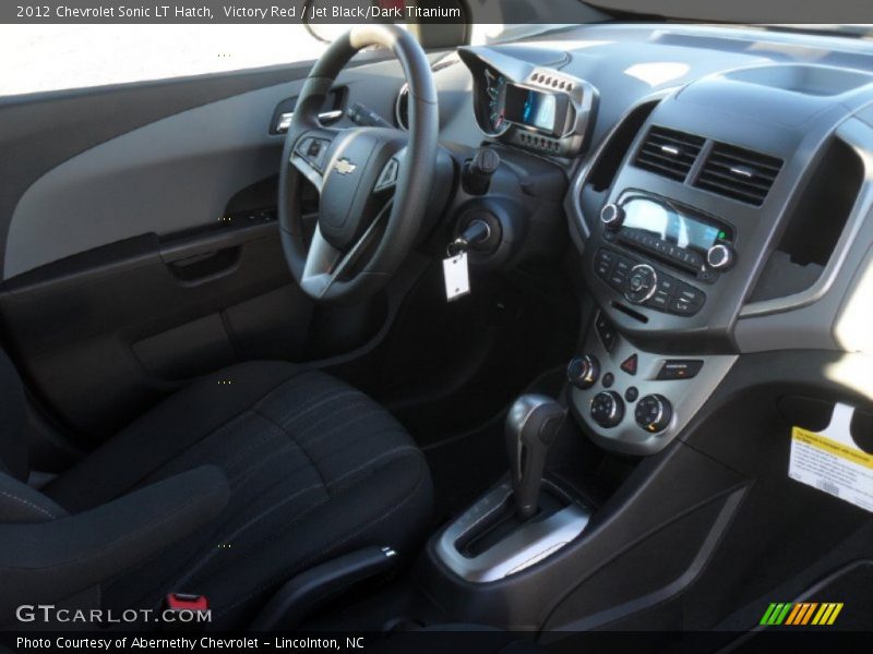 Victory Red / Jet Black/Dark Titanium 2012 Chevrolet Sonic LT Hatch