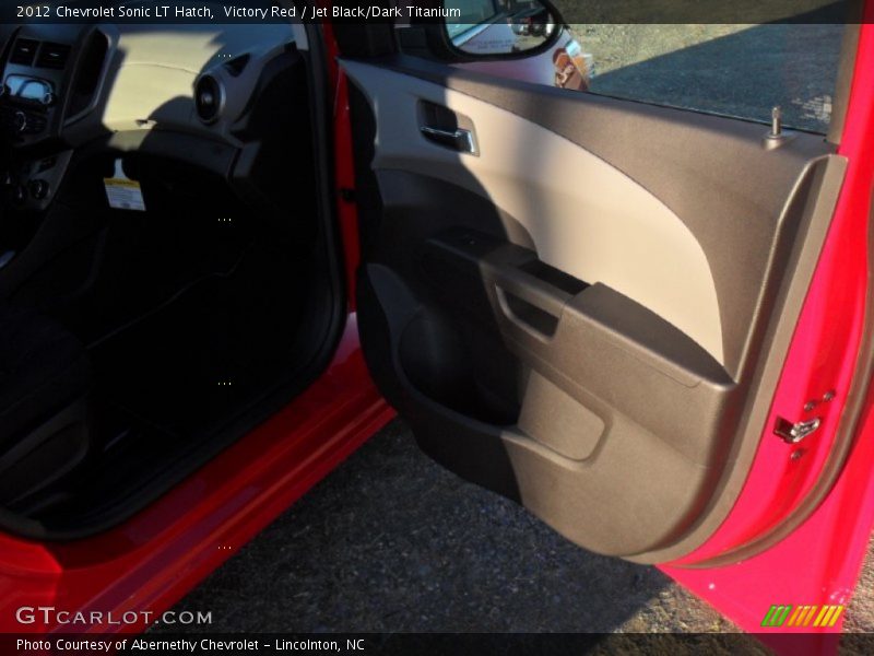 Victory Red / Jet Black/Dark Titanium 2012 Chevrolet Sonic LT Hatch