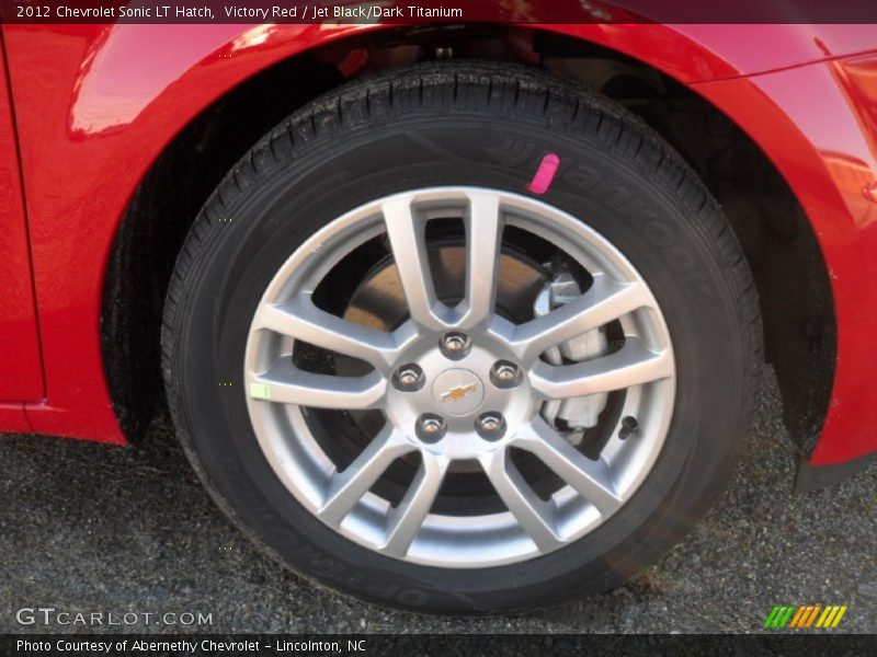 Victory Red / Jet Black/Dark Titanium 2012 Chevrolet Sonic LT Hatch