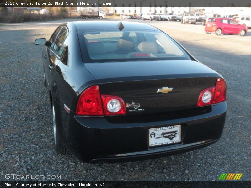Black Granite Metallic / Titanium 2012 Chevrolet Malibu LS