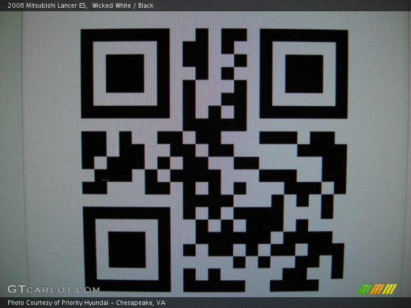 Wicked White / Black 2008 Mitsubishi Lancer ES