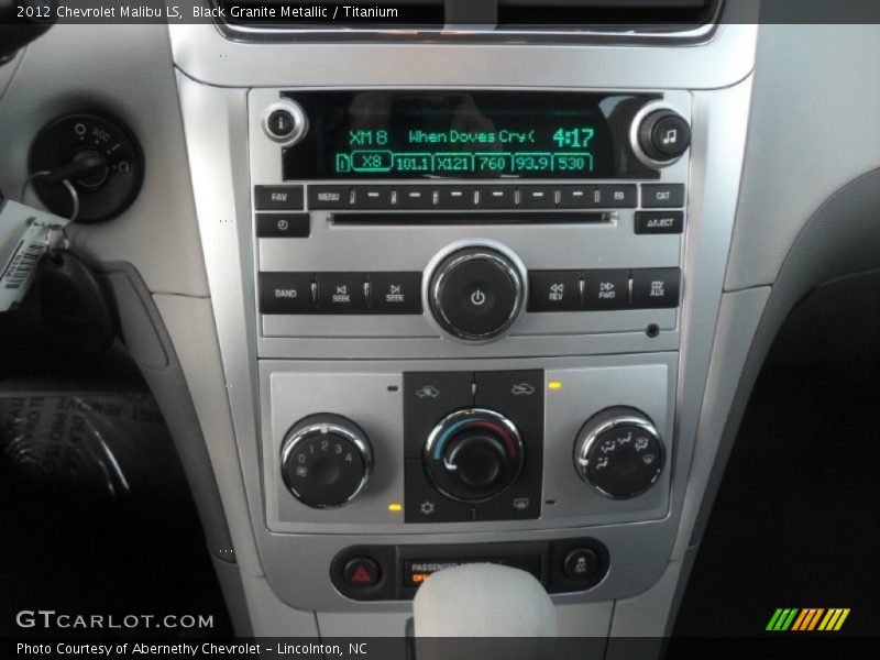 Black Granite Metallic / Titanium 2012 Chevrolet Malibu LS