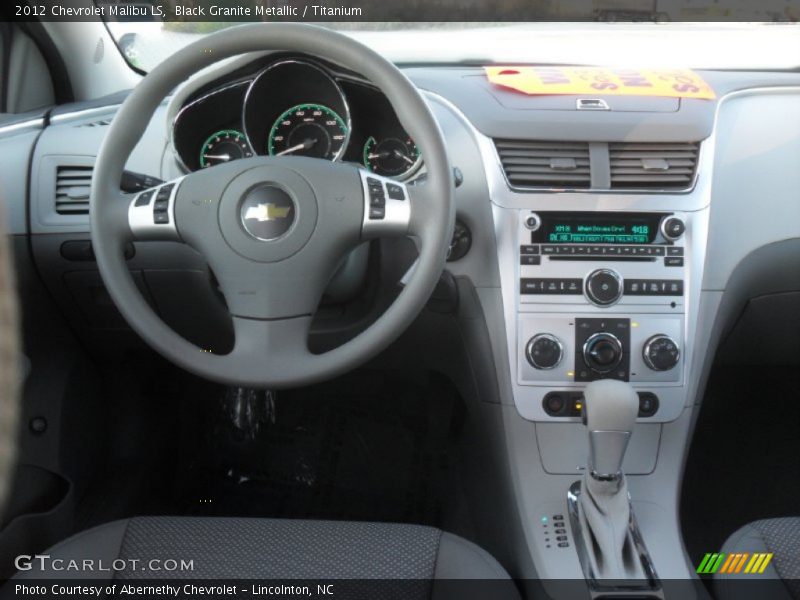 Black Granite Metallic / Titanium 2012 Chevrolet Malibu LS