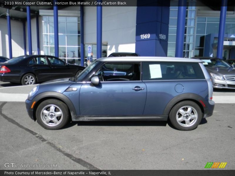 Horizon Blue Metallic / Grey/Carbon Black 2010 Mini Cooper Clubman