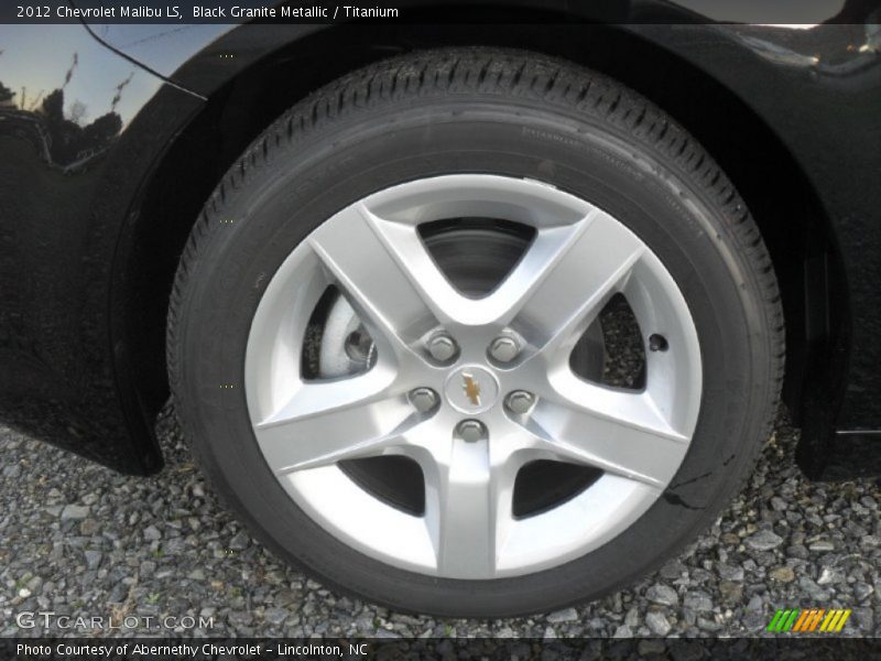 Black Granite Metallic / Titanium 2012 Chevrolet Malibu LS