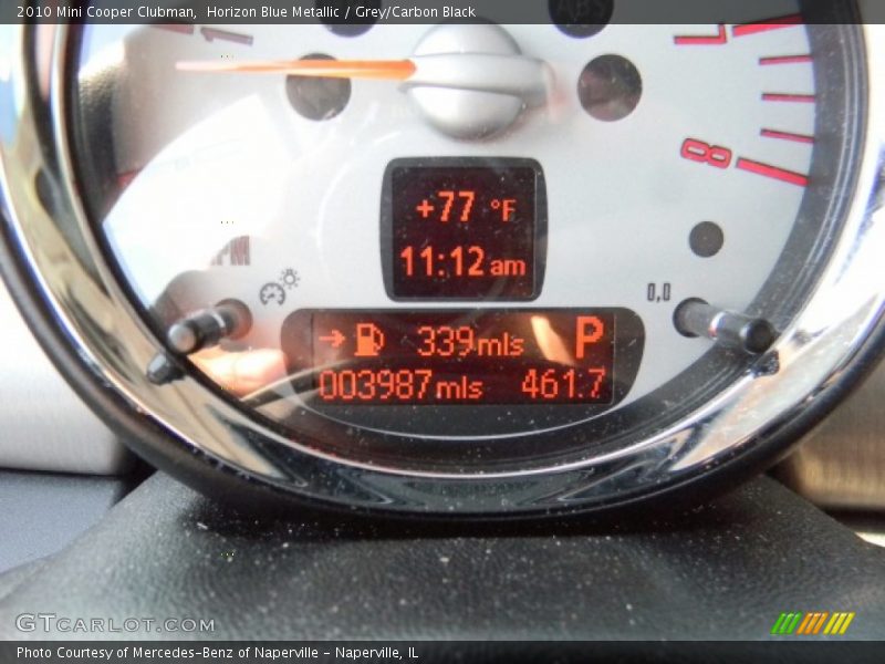 Horizon Blue Metallic / Grey/Carbon Black 2010 Mini Cooper Clubman