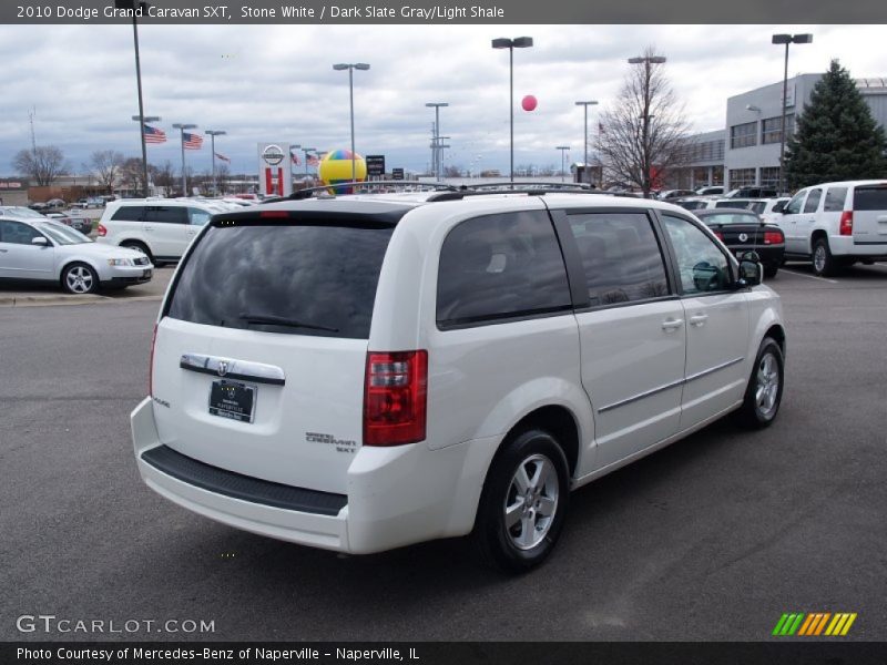 Stone White / Dark Slate Gray/Light Shale 2010 Dodge Grand Caravan SXT