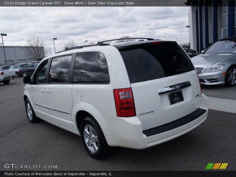 Stone White / Dark Slate Gray/Light Shale 2010 Dodge Grand Caravan SXT