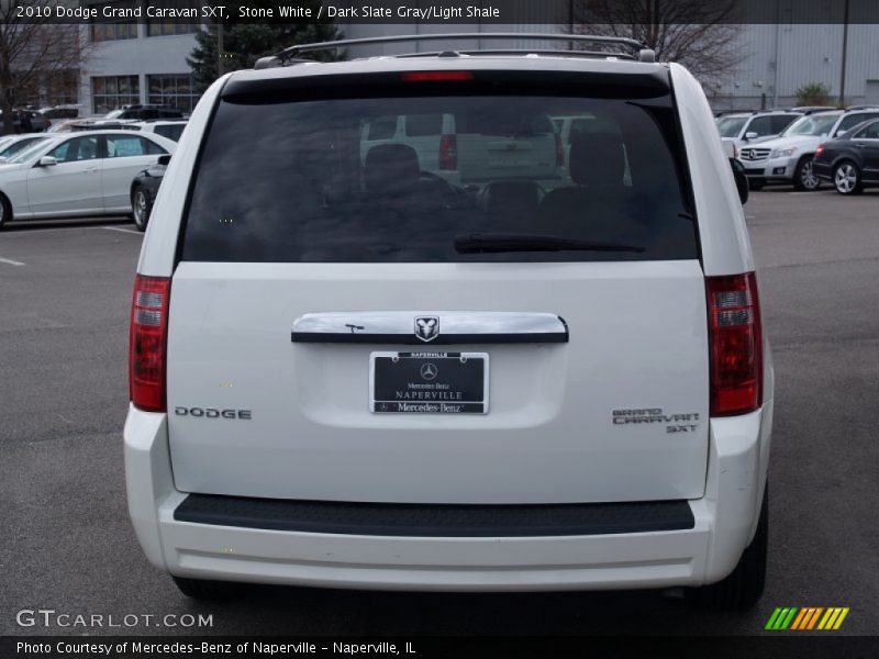 Stone White / Dark Slate Gray/Light Shale 2010 Dodge Grand Caravan SXT