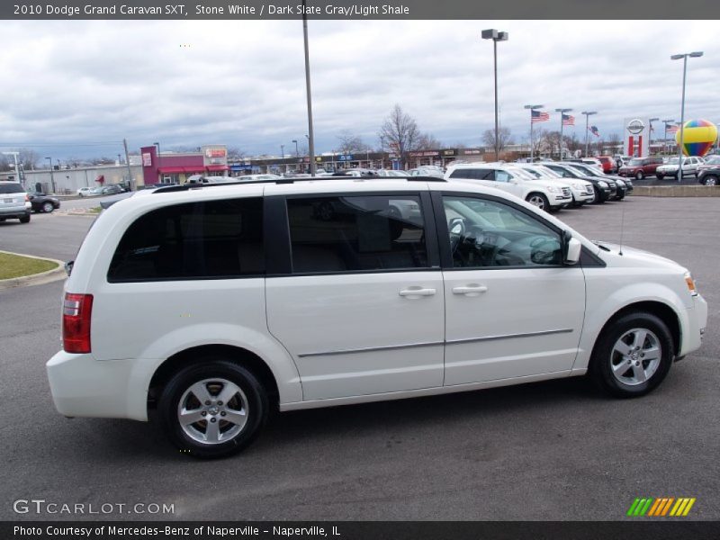Stone White / Dark Slate Gray/Light Shale 2010 Dodge Grand Caravan SXT
