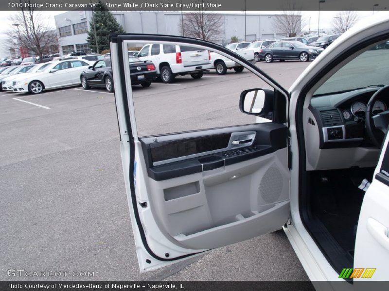 Stone White / Dark Slate Gray/Light Shale 2010 Dodge Grand Caravan SXT