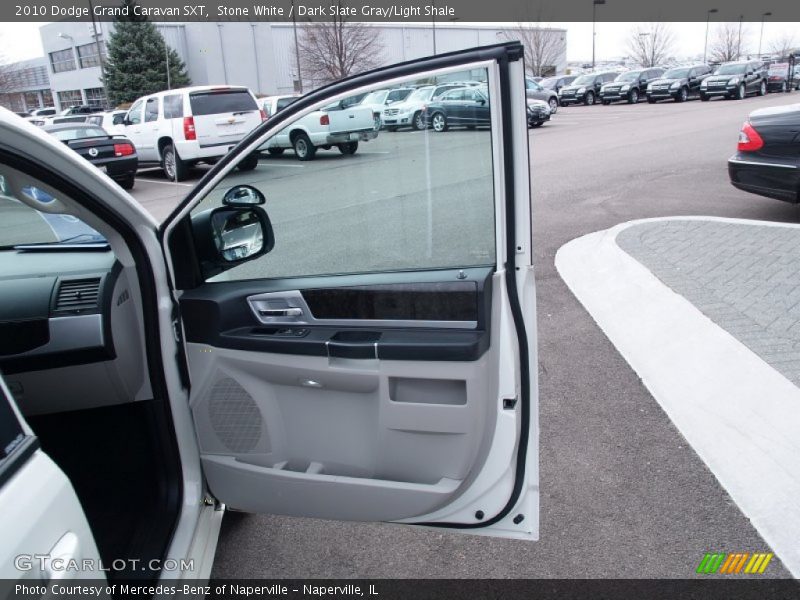 Stone White / Dark Slate Gray/Light Shale 2010 Dodge Grand Caravan SXT